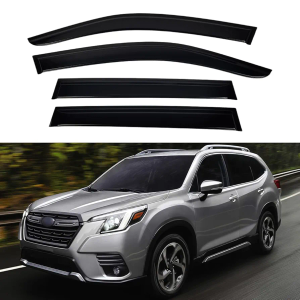 Window Visors for 2019-2024 Subaru Forester，Rain Guards Sun Shields Window Deflector，Tape-On Style，4PCS