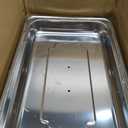 ALSO GO Chafing Dishes for Buffet, Rectangular Chafing Dish Set with 4 Serving Tongs, 9QT 4 Pack Gold Chafing Dishes for Buffet, Party, Gatherings, Banquets, Weddings