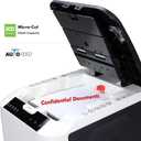 Aurora Commercial Grade 200-Sheet Auto Feed High Security Micro-Cut Paper Shredder/ 60 Minutes/Security Level P-5