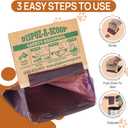 Dispoz-A-Scoop® 96 Pack"Scoop-Seal-Dispose” Dog Pooper Scooper with Bag Attachment, No-Touch Pooper Scoopers Solution, Portable Pooper Scooper for Dogs Large and Small, Dog Poop Scooper for Yard Walk