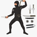 Morph Kids Ninja Costume, Ninja Costume for Boys, Halloween Costume for Boys, L