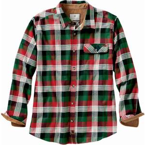 Legendary Whitetails Mens Flannel Shirt Long Sleeve Button Down 100% Cotton, Alpine Mountain Plaid, SML