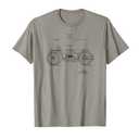 Classic Vintage Patent Print 1919 Motorcycle T-Shirt