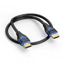 4K Short HDMI Cable 1.5FT, High Speed HDMI to HDMI Cable 18 inch HDMI Cord (4K@60Hz, 2K@144Hz, 1080P, 18Gbps, HDR, 3D, HDCP 2.2, ARC) for HDTV, Switch, PS4/PS5, Xbox, Blu-ray, Monitor