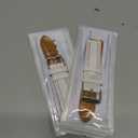 2 x LDFAS Compatible for Samsung Galaxy Watch 7/6 Classic 47mm 43mm/5 Pro 45mm Bands, 20mm No Gaps Silicone Hybrid Leather Watch Strap Compatible for Samsung Galaxy Watch 6/5/4 40mm/44mm Band