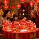 C L cooper life 12pcs Chinese New Year Party Gift Treat Boxes Happy Chinese New Years Party Gift Boxes for 2026 Lunar New Year of The Horse Theme Spring Festival Supplies