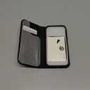 SHIELDON Case for iPhone 16 Pro 6.3", Genuine Leather Detachable Wallet Wireless Charging Kickstand RFID Blocking Card Holder Magnetic Protective Case Compatible with iPhone 16 Pro 5G - Nappa Black