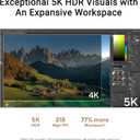 ASUS ProArt Display 27” 5K HDR Professional Monitor (PA27JCV) - 5K (5120 x 2880), IPS, 99% DCI-P3, 100% sRGB, ΔE < 2, USB-C PD 96W, Calman Verified, Color Accurate, LuxPixel 