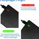 42V Replacement Charger 3-Prong, 42V 2A Electric Scooter Charger-36V Power Adapter for Jetson, Hover-1, Swagtron, Hoover, Razor, Gotrax