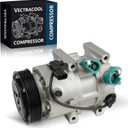 178317 Air Conditioning A/C Compressor Compatible with Hyundai Sonata 2011-2014 2.0L 2.4L; Compatible with Kia Optima 2011 2.0L 2.4L Replacement # 977013R000 10A1086