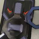 TONGATE for Samsung Galaxy S24 Ultra Case Compatible with MagSafe, [Ring Stand & Camera Cover Kickstand]Drop Shockproof Rugged Protection Phone Case for S24 Ultra with Screen Protector 6.8",Dark Blue