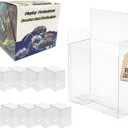 10 Pack Booster Box Case Protector - Booster Box Display Case - 0.5mm Thick Crystal Clear PET Plastic Stackable Display Case for Booster & Collectibles