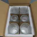 Kingrol 6 Pack 12 oz Romantic Water Glasses, Premium Drinking Glasses Tumblers, Vintage Glassware Set for Juice, Beverages, Beer, Cocktail