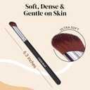 Mini Concealer Brush by Keshima, for Under Eye, Nose & Precision Touch-Ups ; Seamless Blending, Streak-Free Finish with Soft Dense Bristles for Liquid, Cream & Powder ; Vegan & Cruelty-Free