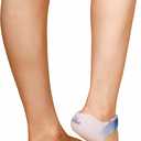 Silicone Heal Cups (Adjustable) | Heel Cups for Cracked Heels | Comfortable and Durable Heel Cup for Cracked Heel Repair | Cracked Feet Treatment | Silicone Socks (Adjustable (Pack of 2))