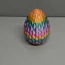 3D Printed Flying Dragon Egg With Articulated Dragon Inside Toys&Gifts For Kids, Home Decor, Creative Ornaments, Birthday, Easter, Rainbow, Large, 6.7Inches