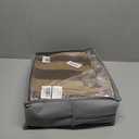 Solycoil Comforter Set Queen Size - 100% Natural Cotton Brown and Begie Striped Comforter 3pcs, Hypoallergenic Soft Bedding Set