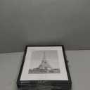 upsimples 11x14 Picture Frame Set of 5, Display Pictures 8x10 with Mat or 11x14 Without Mat, Wall Gallery Photo Frames, Black