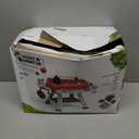 2026 Kids Kitchen Playset Toy Grill BBQ with Smoke Light Pretend Play Food Toys Cooking Set 2-Layer Barbecue Gifts for Toddler Boys Girls 3-5 6 7 (Red)