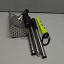 Long Handle Sand Scoop,with Metal Detector Pinpotiner,Stainless Steel Beach Metal Detecting Shovel for Adults, Ideal for Underwater Treasure Hunting,Beach SiftingExcavation Tools