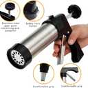 Stainless Steel Cookies Press, Cookies Press for Baking,Cookie Press Gun Kit with 13 Cookie Discs and 8 Piping Tips for DIY cake Maker Decorating Baking Supplies