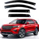 KPY Rain Guards Fit for 2020-2026 Ford Explorer, Out-Channel Window Visors Vent Wind Deflectors 4PC, Car Accessories for 20-26 Explorer