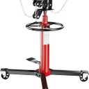 EcoExplorer 1322lbs Transmission Jack, Heavy Duty Professional Hydraulic Transmission Jack High Lift 2 Stage Adjustable Telescoping, 34.3" to 68.5" Lifting Range, 3/5Ton Capacity, 360 Swivel Wheel