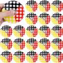 48 Pcs Cartoon Fidget Spinners Bulk Mini Red Yellow Black Fidget Spinners for Birthday Party Favors, Goodie Bags Stuffers, Game Supplies, Rewards, Carnival Prizes and Gifts