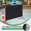 Tioncy 8.5 ft Crowd Control Barricade Jacket Cover for Event Setups Trade Shows Concerts Festivals Sporting Events(Barricade is Not Included)