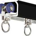 Curtain Single Tracks Ceiling or Wall Mounting with Silent Rollers 4.9ft