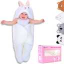 Swaddle Blankets Baby Girl Swaddle Blankets, Ultra Soft Plush Essential for Infants 0-6 Months Clothes, Cute Receiving Blanket Bunny Sleeping Wrap Newborn Ideal Registry Gift Perfect Baby Prize