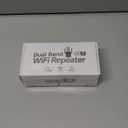 WiFi Extender Signal Booster - Dual Band 5.0G&2.4G, Covers 12880 Sq.Ft, Supports 105 Devices, 1-Tap Setup with Ethernet Port for Faster Speed