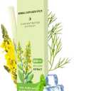 Mullein Herbal Diffuser Upgraded with Extracts of Mullein, Thyme and Mint for Cleansing Lungs, Improving Breathing and Oral Air Freshening- 1 Stick, 1 Pack