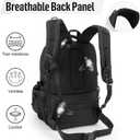 Jueachy Tactical Backpack with Lunch Box for Men: Laptop Compartment Bookbag with lunchbox for Work School Travel for Women Mens Black