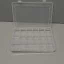 18 Grids Plastic Organizer Box with Dividers, Exptolii Clear Compartment Container Storage for Beads Crafts Jewelry Fishing Tackles, Size 7.9 x 6.2 x 1.2 in