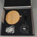 Vintage Aromatherapy Essential Oil Diffuser Lychee New Professional 7 Color Pure Essential Oils Fragrances Aromatherapy Wood & Glass Diffuser for Home Office Hotel SPA (Button Mode86)