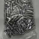 1/4-20 x 1 Button Head Socket Cap Bolts Screws, 304 Stainless Steel 18-8, Allen Hex Drive, Bright Finish, Fully Machine Thread, Pack of 100