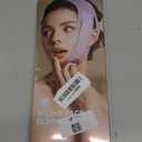 JUSRON V-Line Mask Chin Up Mask Face Strap, Soft Silicone Chin Strap V Shaped Face Mask, Jaw Exerciser 23-27 Inches (Purple)