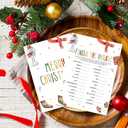 Finish The Phrase Christmas Party Game Card Set - 20 Christmas Game Cards Funny Holiday Activity for Family Adults Teens - Xmas Party Decoration & Supplies(Snowman Sock)- A04