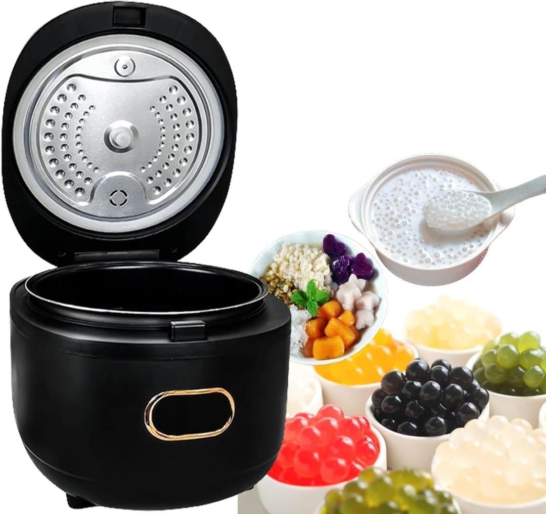 5L Automatic Boba Cooker, Commercial Bubble Tea Machine, Boba Making Tapioca Pearls for Bubble Tea, Non Stick Boba Cooker Pot with Touch Panel, KZU Taro Ball Sago Jelly Cooker