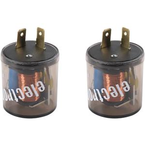 Universal 2PCS 12V 2 Pin Electronic LED Flasher Relay Turn Signal Light Blinker