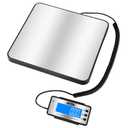 Digital Shipping Postal Scale, 460 lb x1oz High Accuracy with Stainless Steel Platform, LCD Backlight, Four Reading Modes, Tare/Hold Function, Battery AC Adapter Incuded
