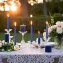 8 Pack 10 Inch Future Dusk Spiral Taper Candle Set, 7/8 Inch Unscented Driples Candlesticks for Home Decoration, 6-7 Hours Burn