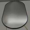 Oval Wall Mirror, Gold, Oval Shape, for Bathrooms and More (Black, 16x9.2 inch)
