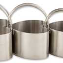 RSVP International Endurance Heart Shape Biscuit Cutters - Stainless Steel, Set of 4 | Nest for Easy Storage | For Cutting Thick or Thin Dough | Professional | Dishwasher Safe