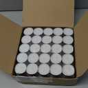 Tealight Candles - 4 Hours - Giant 100,200,300 Bulk Packs - White Unscented European Votive Smokeless Tea Lights for Shabbat, Weddings, Christmas, Home Decorative- 100 Pack