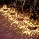 Mothers Day Gifts, Birthday Gifts for Women, Solar Lanterns Outdoor Waterproof, Hummingbird Garden Decor Metal Hanging Decorative Solar Lights for Patio Yard, Gardening Gifts for Women Mom Grandma