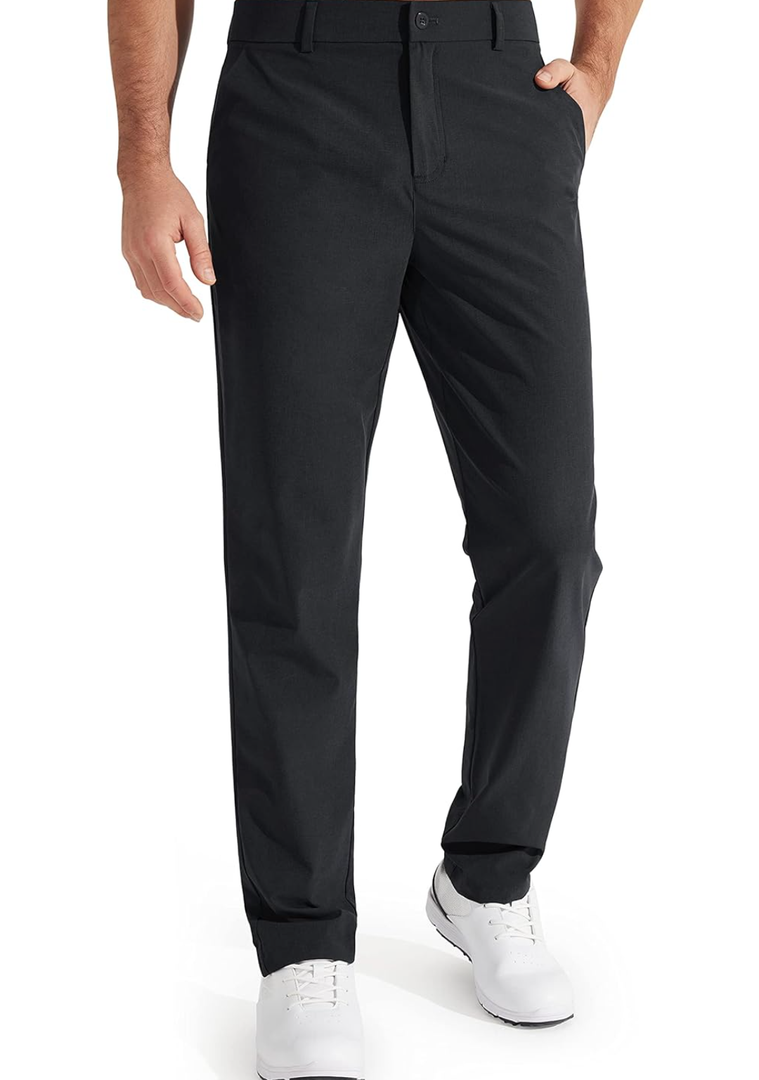 Libin Mens Golf Pants Stretch Work Dress Pants 38x32 Quick Dry Lightweight Casual Comfy Trousers with Pockets