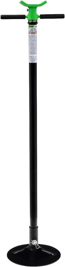 Arcan Underhoist Support Stand, 3/4 Ton Capacity, 12 Inch Diameter Base, Contoured Saddle, Bearing Mounted Spin Handle, Supports Vehicle Components (ALSS15) (Tall Underhoist Stand)
