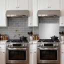 ONEEON Stainless Steel Backsplash 24 x 30 Inch Range Hood Stove Backsplash Back Stainless Steel Sheet for Kitchen